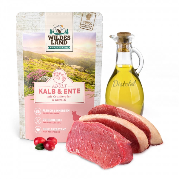 Wildes Land  Cat Kalb und Ente 100g